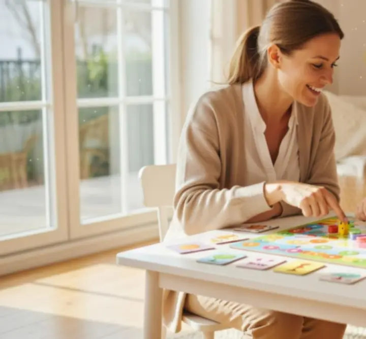 Dziecko uczące się przez zabawę z zestawem edukacyjnym