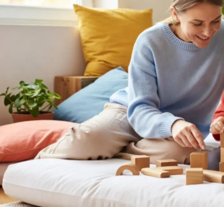 Rodzic i dziecko wspólnie uczą się z produktami ToyssFun